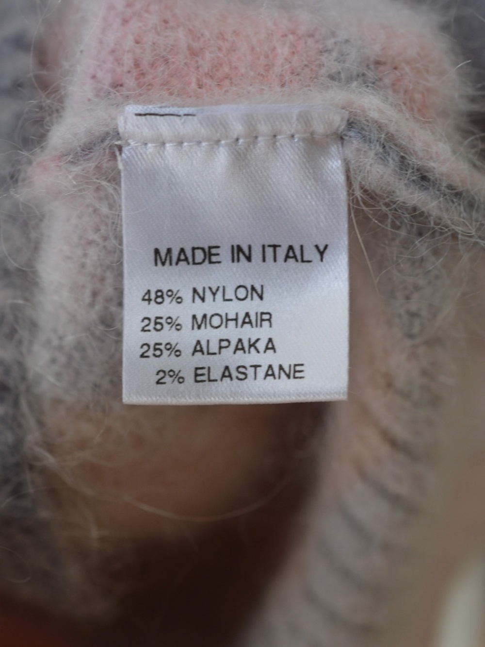 Bartolini Made in Italy Mohair Alpaca Floral Knit Cardigan Sweater Small S - Picture 6 of 6